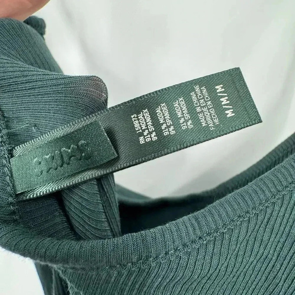 SKIMS Ribbed Slip Dress Maxi Medium B2915 - Picture 5 of 5